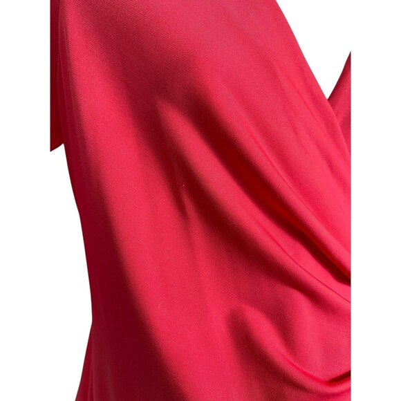 A Pea in the Pod Maternity Pink Faux Wrap Dress  Size M  Barbiecore  Officecore - Picture 5 of 11